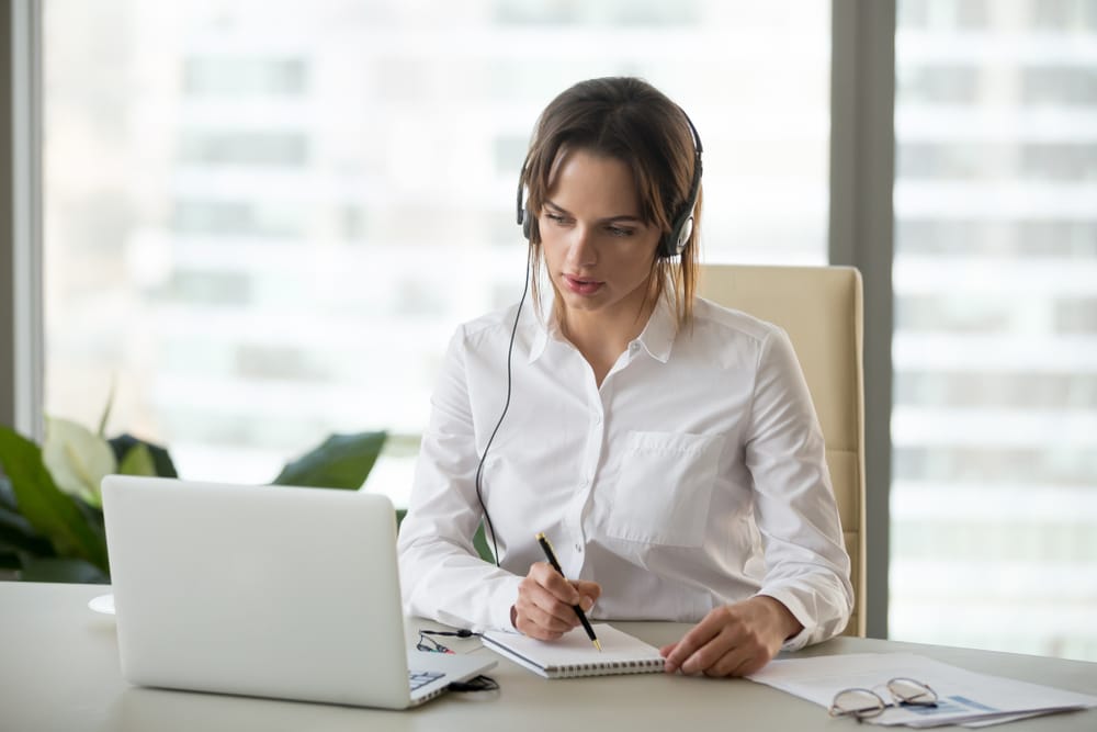 A translator working on making a website multi-lingual